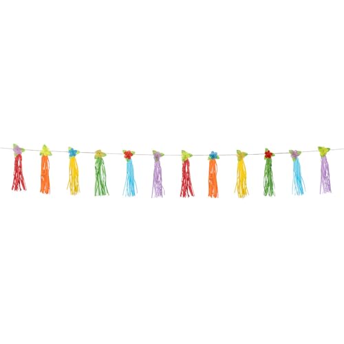 boland-hawaii-girlande-papier-300-cm-quasten-blumen image 5