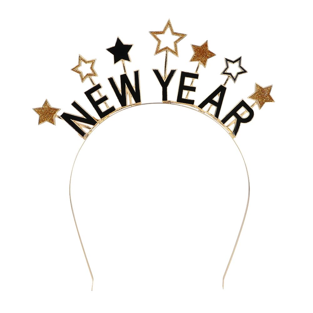 boland-new-year-tiara-haarreif-schwarz-gold-sterne image 1