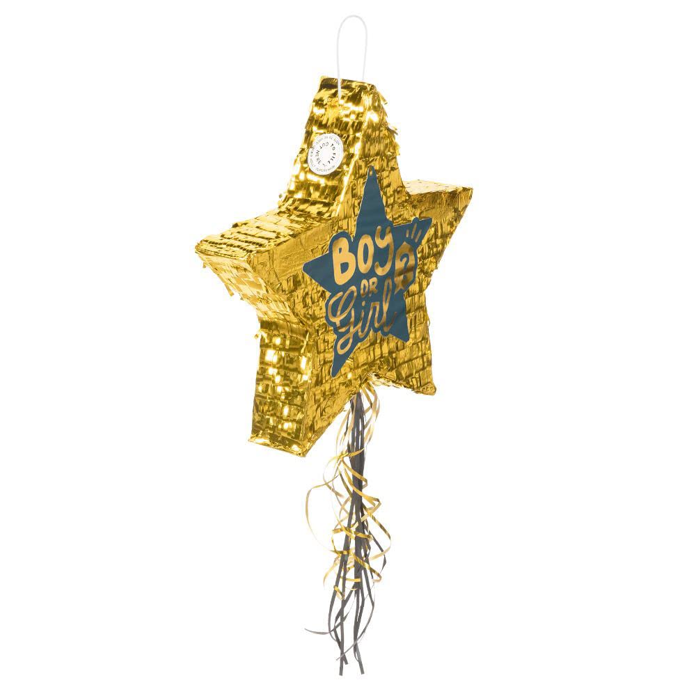boland-decorations-pinata-boy-or-girl-stern-44-cm-schwarz-gold image 2