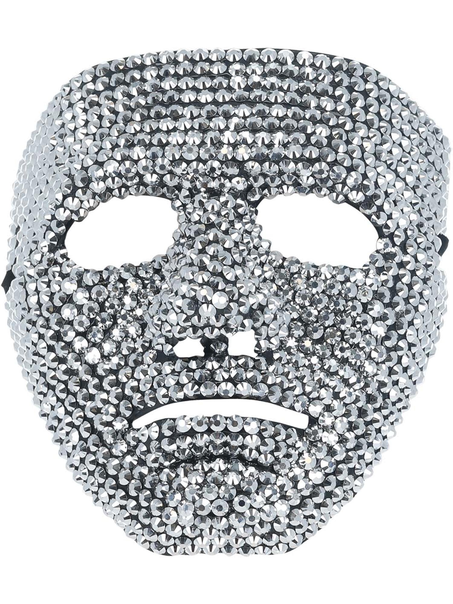smiffys-fever-roboter-maske-silber-mit-steinen-unisex image 2