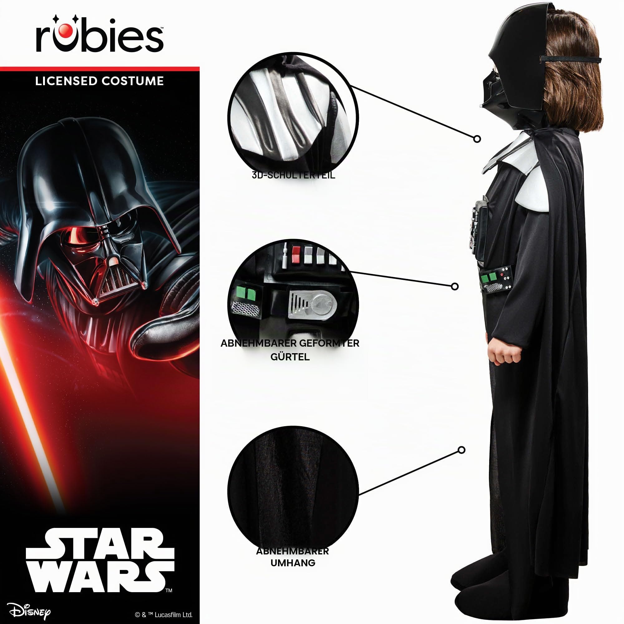rubie-s-deluxe-darth-vader-kost-m-kinder-m-mit-maske image 4