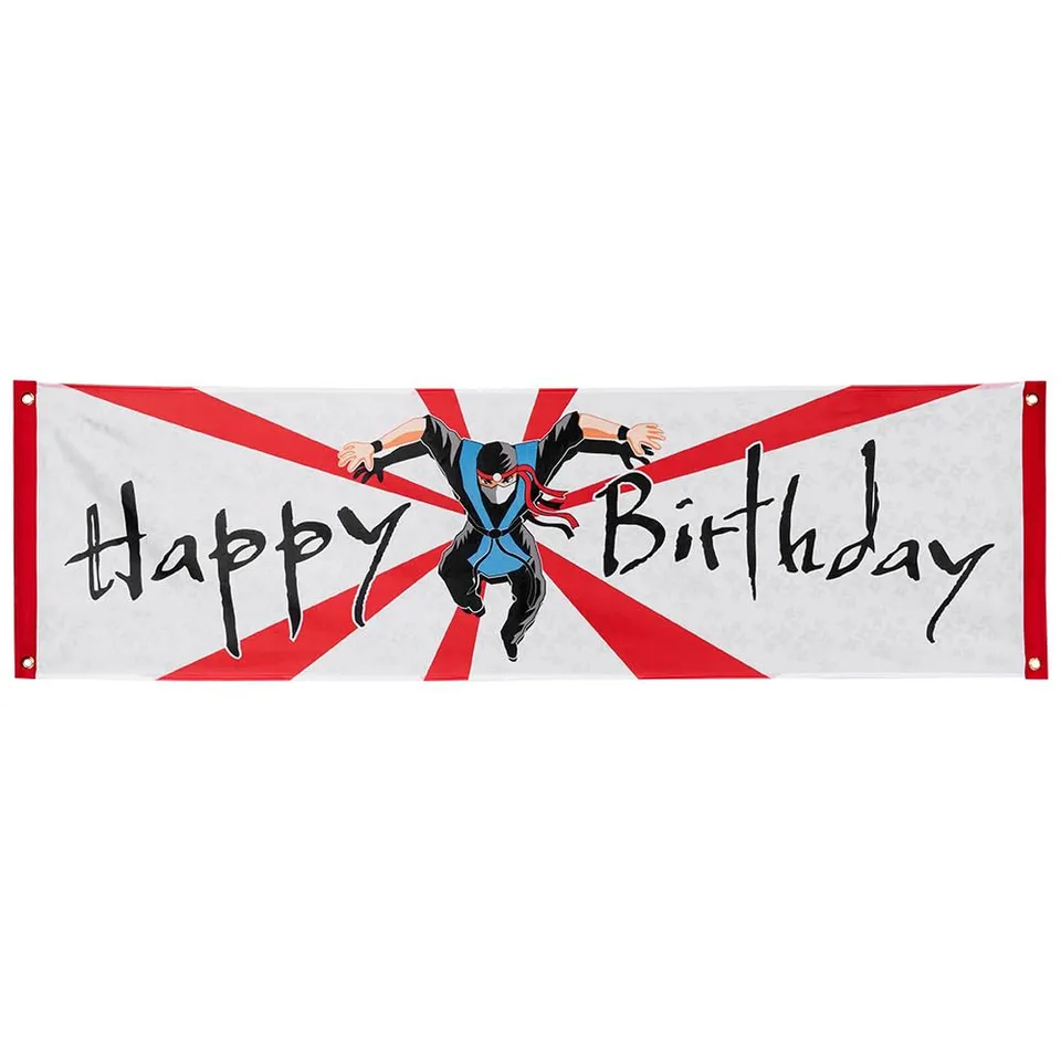 boland-ninja-happy-birthday-banner-180x50-cm-partydeko image 1