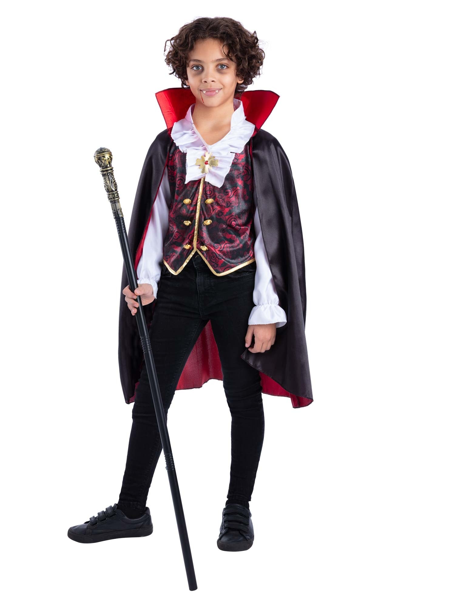 smiffys-fever-vampir-kost-m-kinder-large-10-12-mit-cape image 4