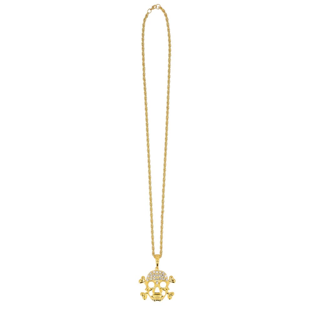 boland-72326-halskette-totenkopf-gold-halloween image 1