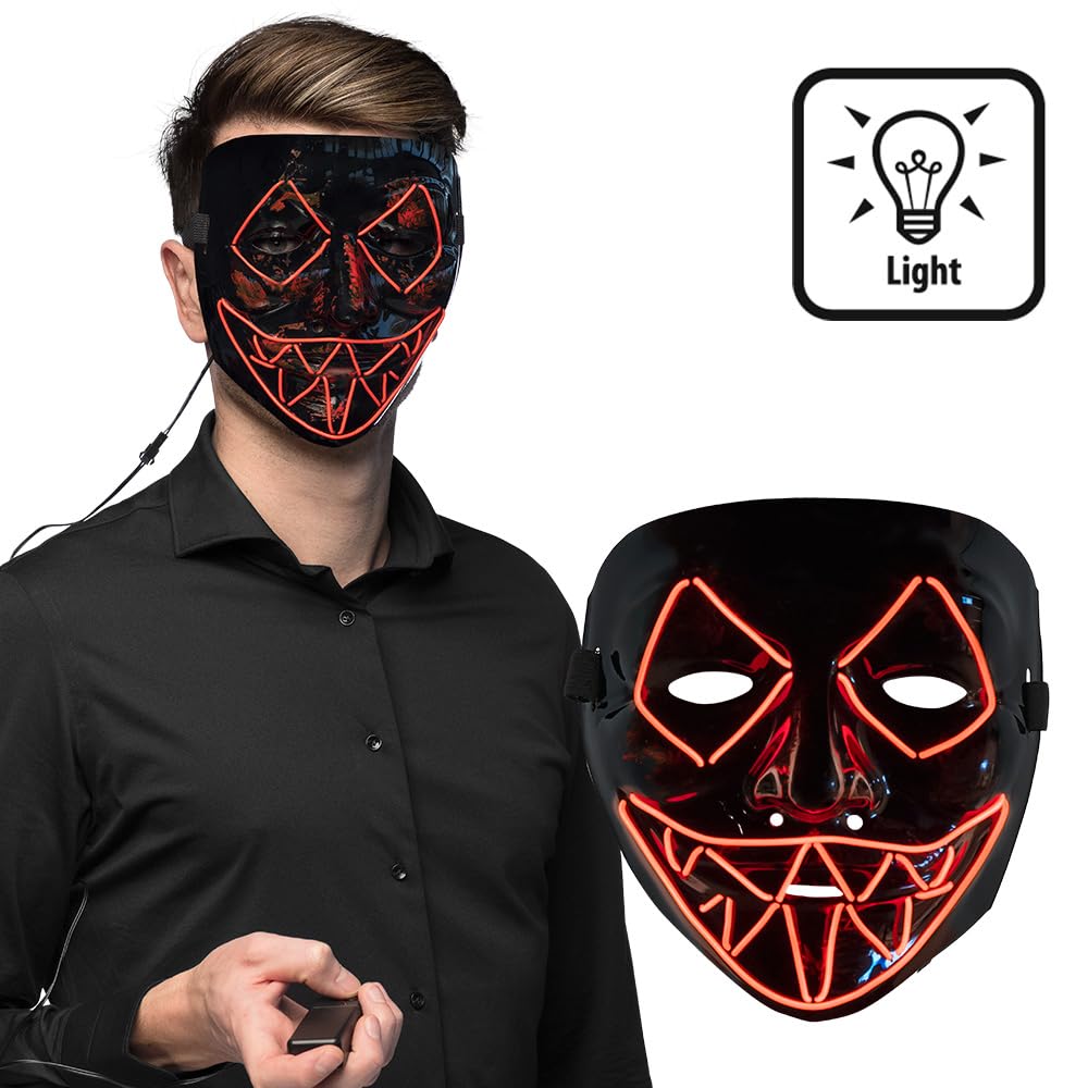 boland-masks-killer-smile-led-maske-rot-72256-schwarz image 2