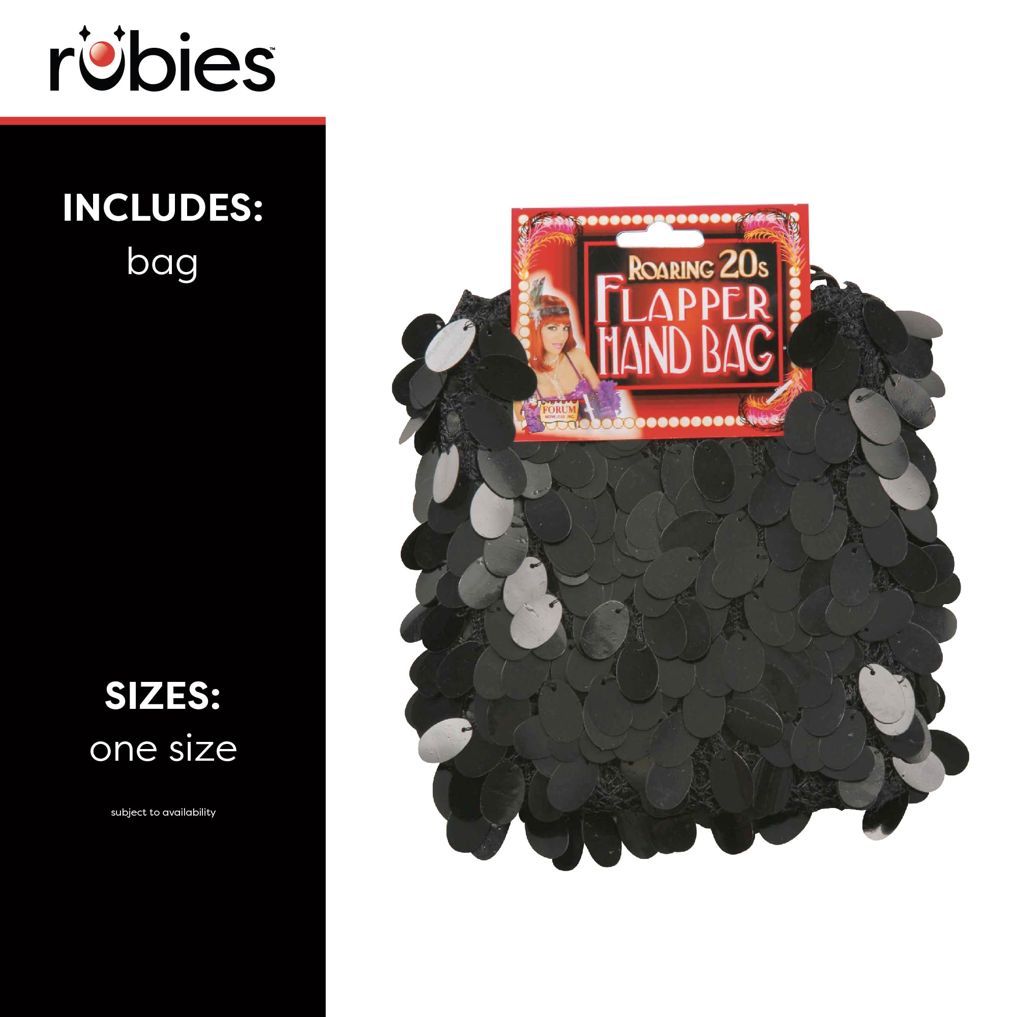 rubie-s-deluxe-60217-1920er-flapper-tasche-schwarz-damen image 2