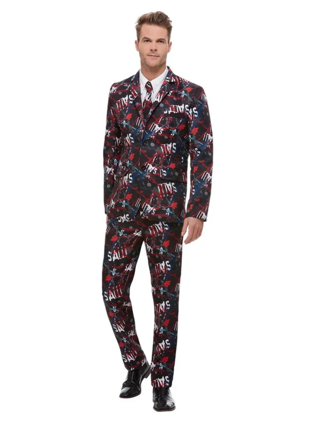 smiffys-stand-out-saw-anzug-herren-schwarz-gr-m image 1