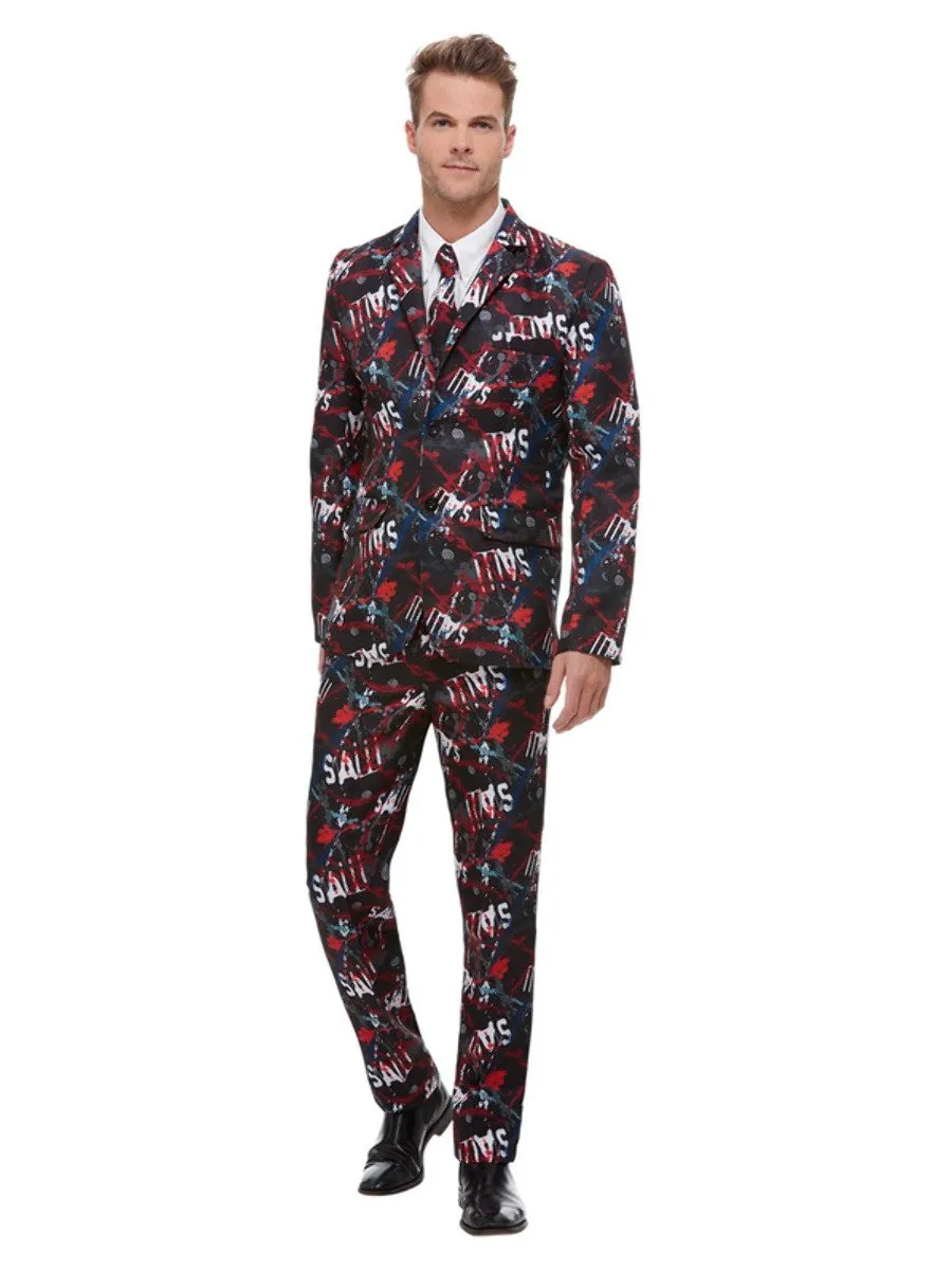 smiffys-stand-out-saw-anzug-herren-schwarz-gr-m image 1