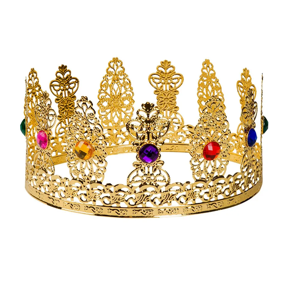 boland-64552-royal-queen-krone-gold-mit-schmucksteinen image 1