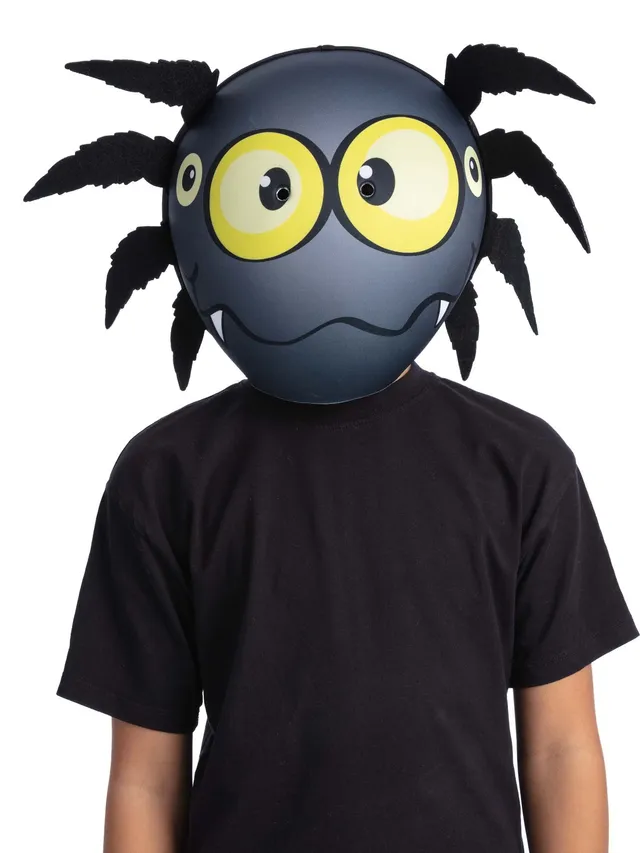 smiffys-fever-spinnen-maske-kinder-schwarz-gelb image 1