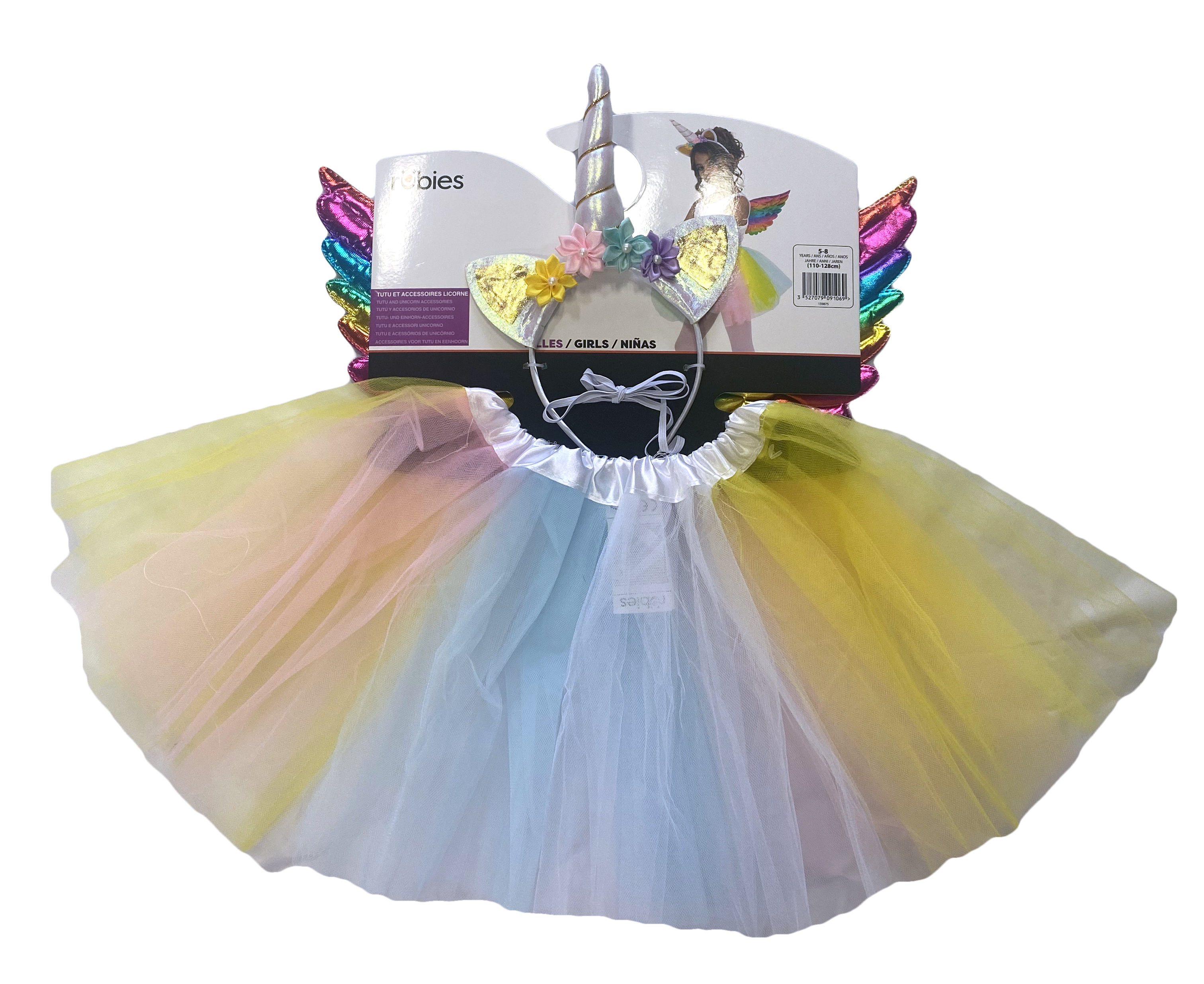 rubies-einhorn-tutu-kost-m-set-mit-accessoires image 3