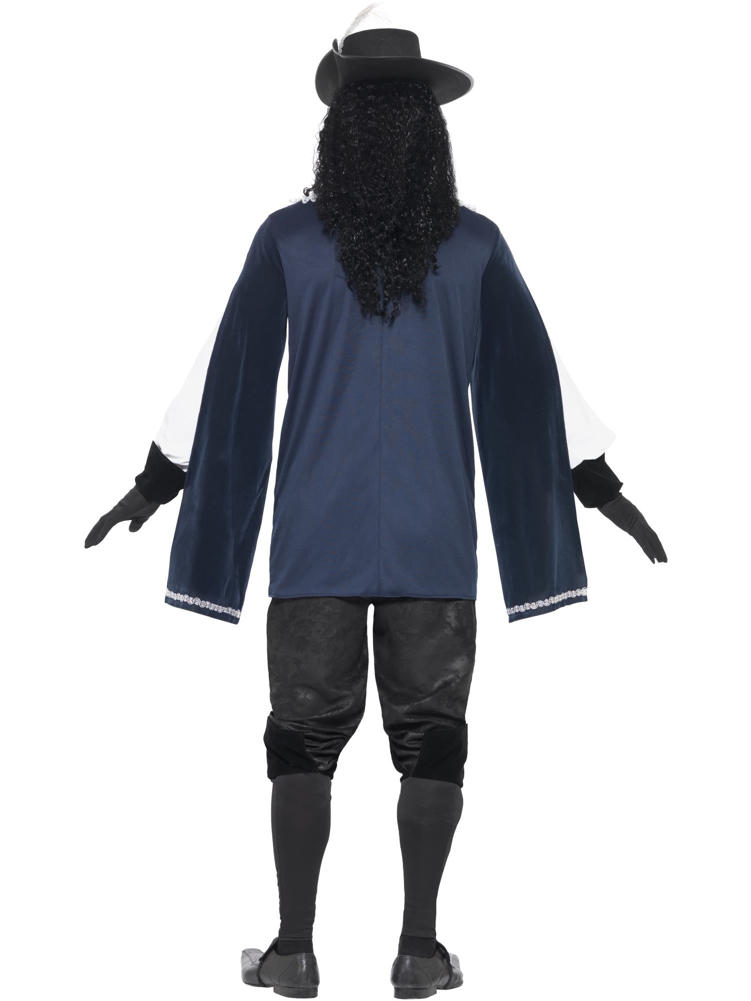 fever-musketier-kost-m-herren-blau-mit-hut-6-teilig image 2