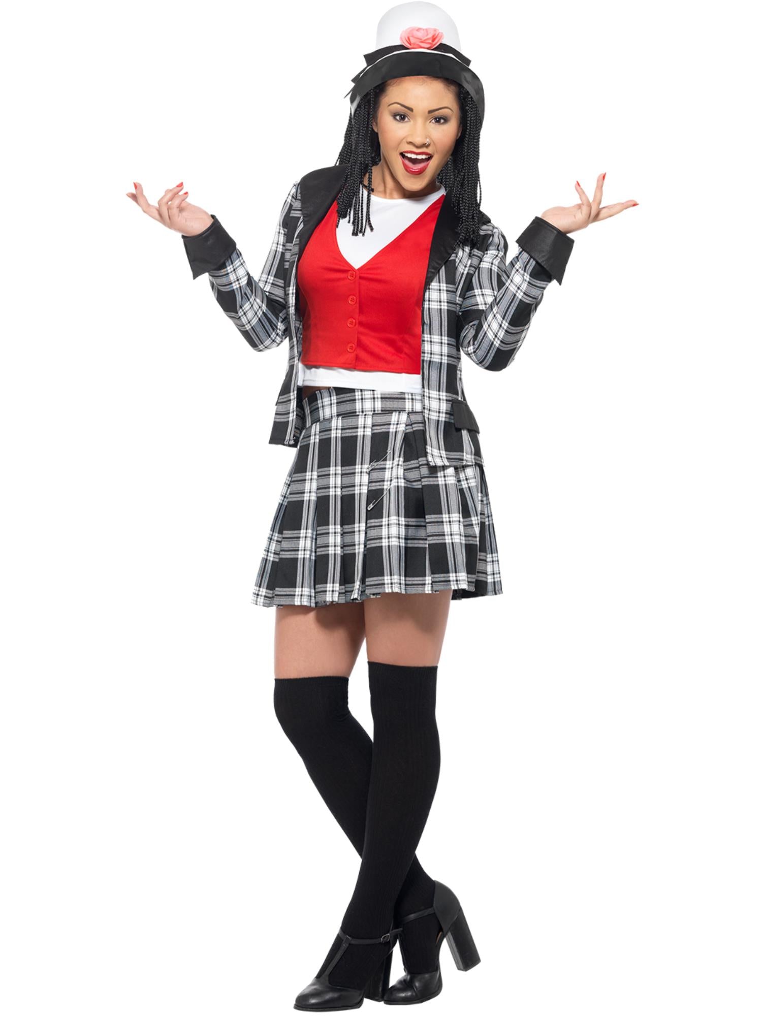 smiffys-fever-clueless-dionne-kost-m-schwarz-5-teilig-s image 1