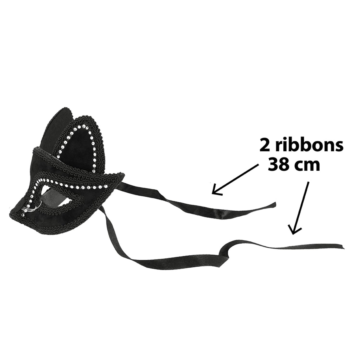 boland-charming-cat-katzenmaske-schwarz-mit-strass-samt image 4