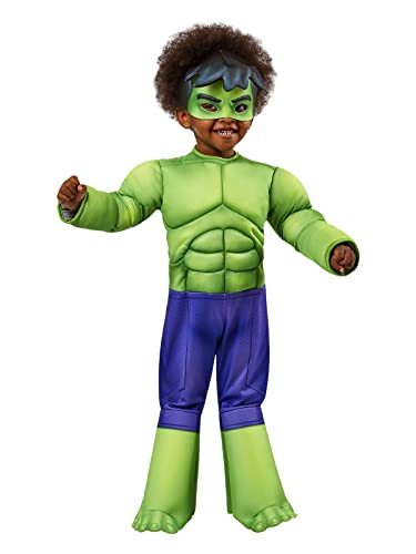rubie-s-deluxe-hulk-kost-m-3-4-jahre-gepolstert-gr-n image 4