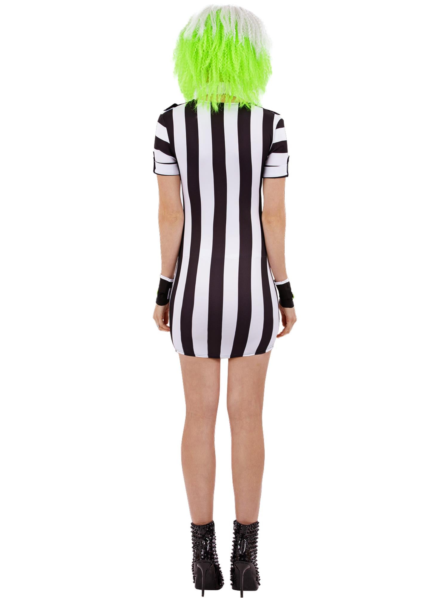 smiffys-fever-beetlejuice-hemdkleid-kost-m-damen-m-gestreift image 2
