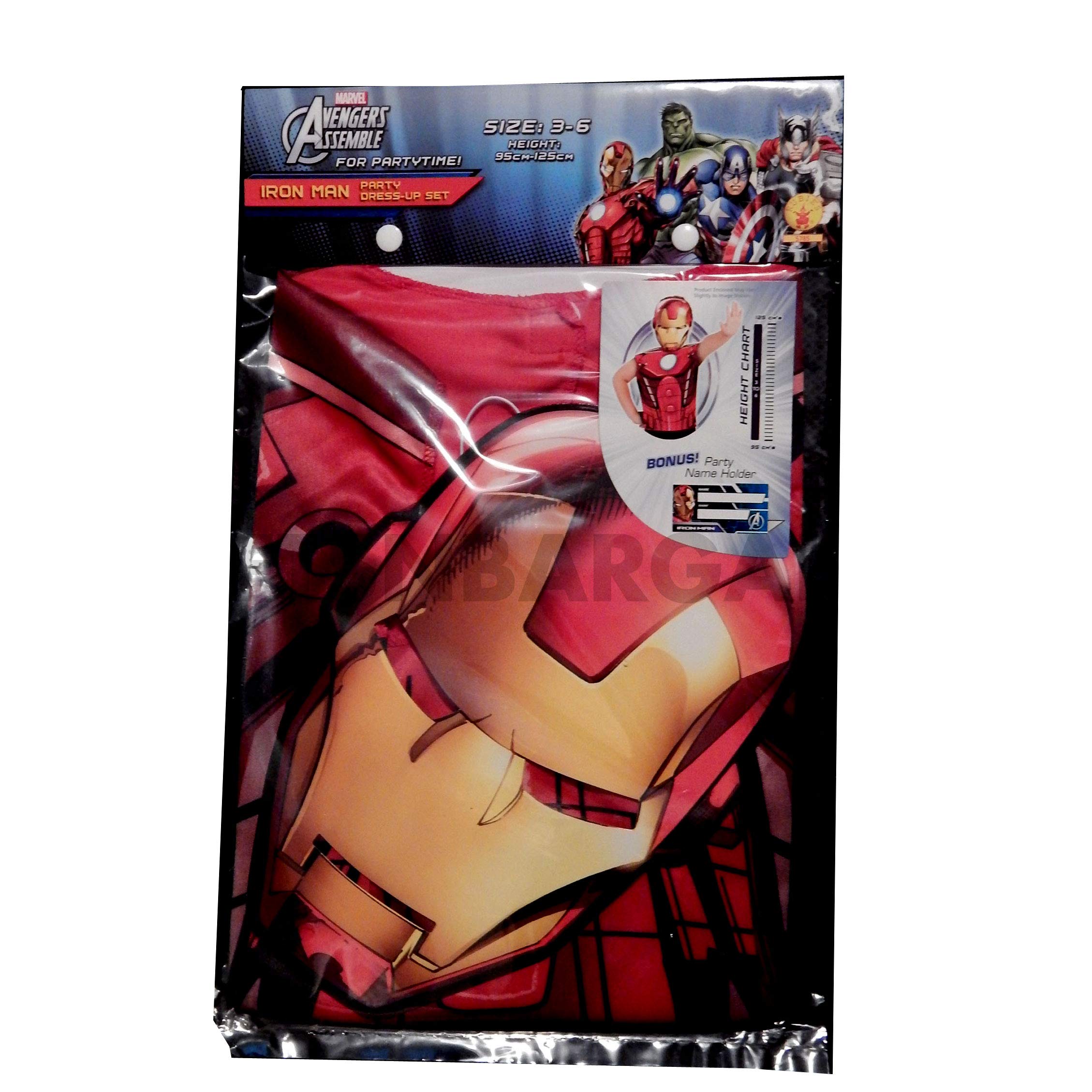 rubies-deluxe-620968-iron-man-partytime-set-kost-m image 2