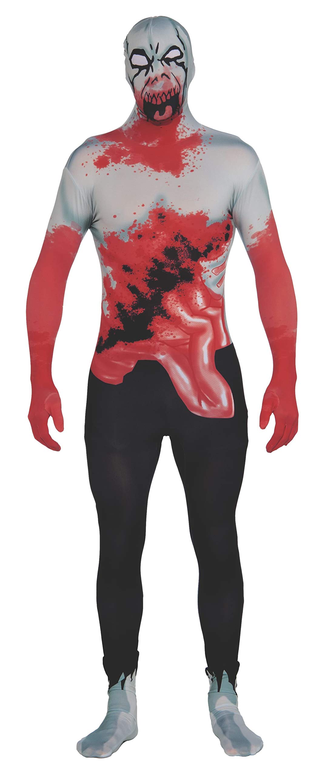 rubie-s-deluxe-second-skin-ganzk-rperanzug-skeleton-m image 7