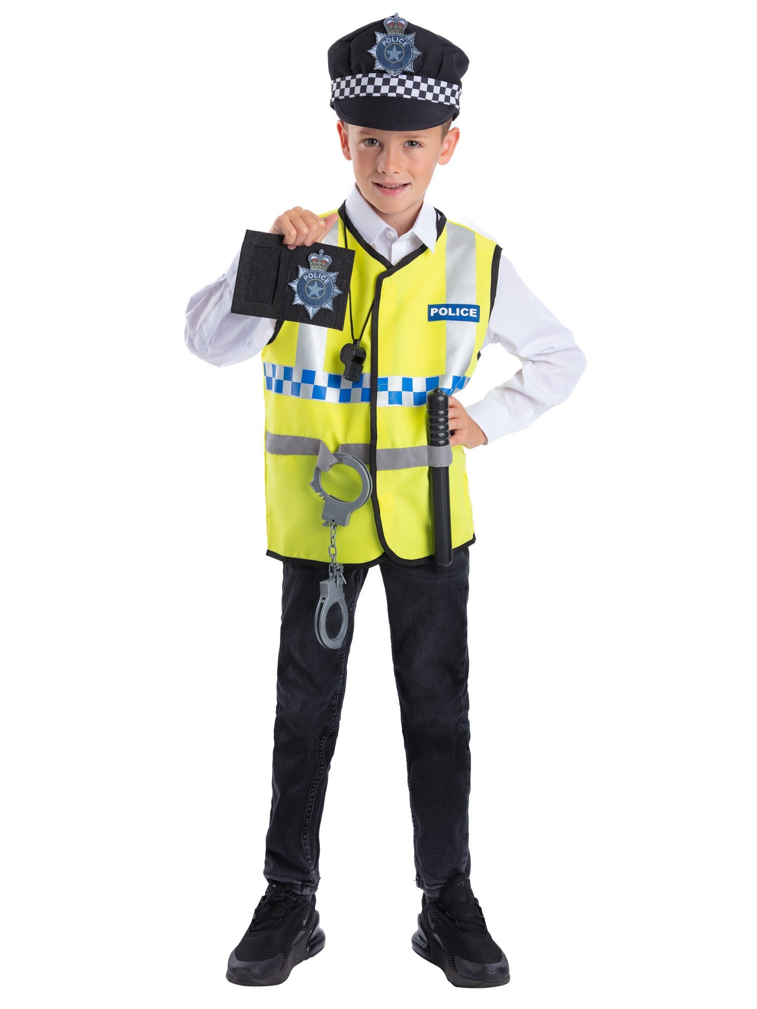 smiffys-fever-polizei-kost-m-kinder-weste-hut-7-tlg image 4
