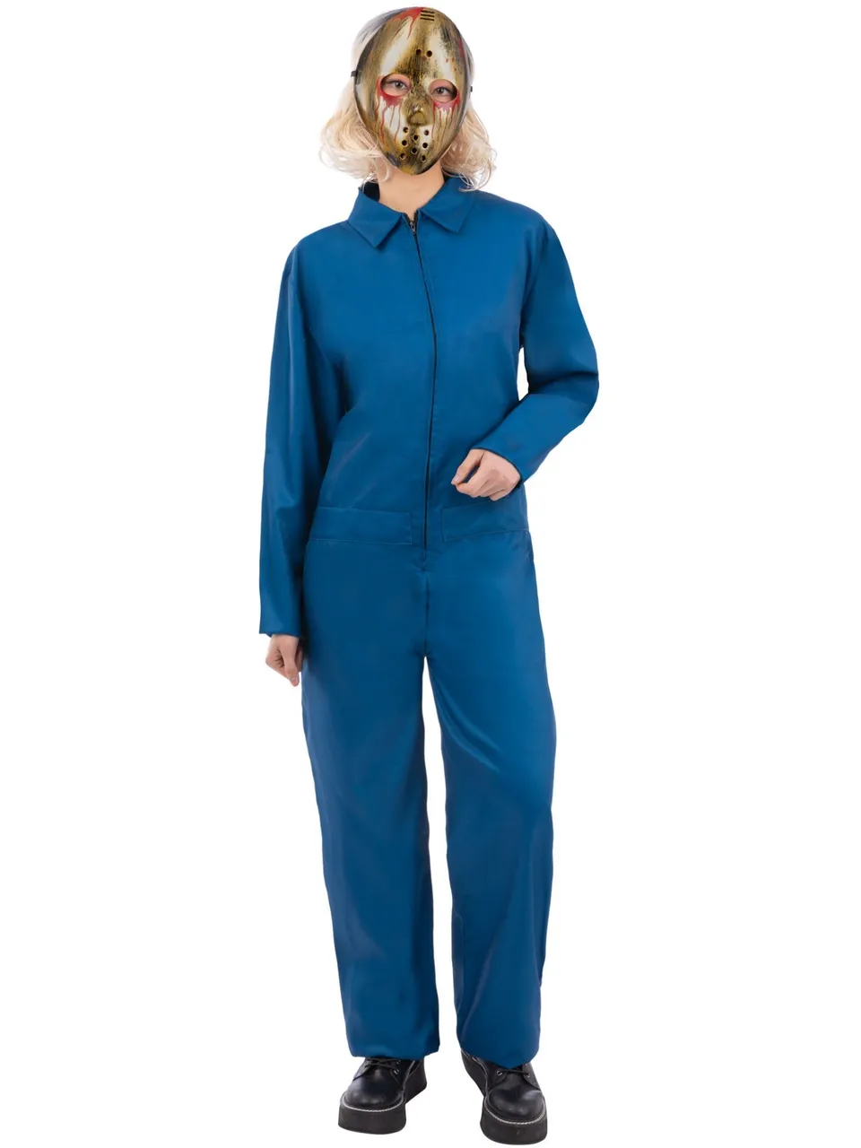 smiffys-fever-navy-boiler-suit-kost-m-overall-gr-l-dunkelblau image 1