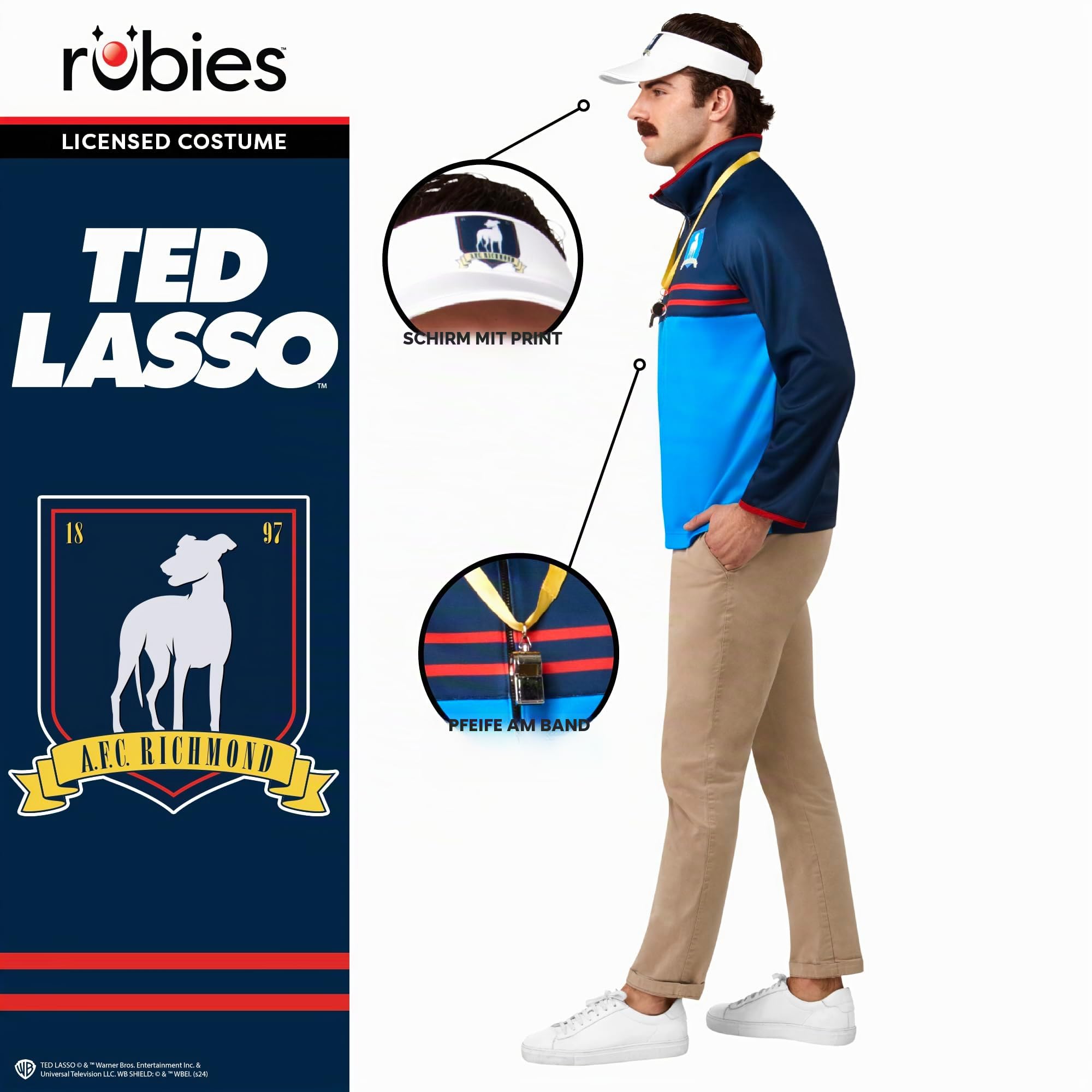 rubie-s-deluxe-ted-lasso-kost-m-set-erwachsene-gr-l image 3