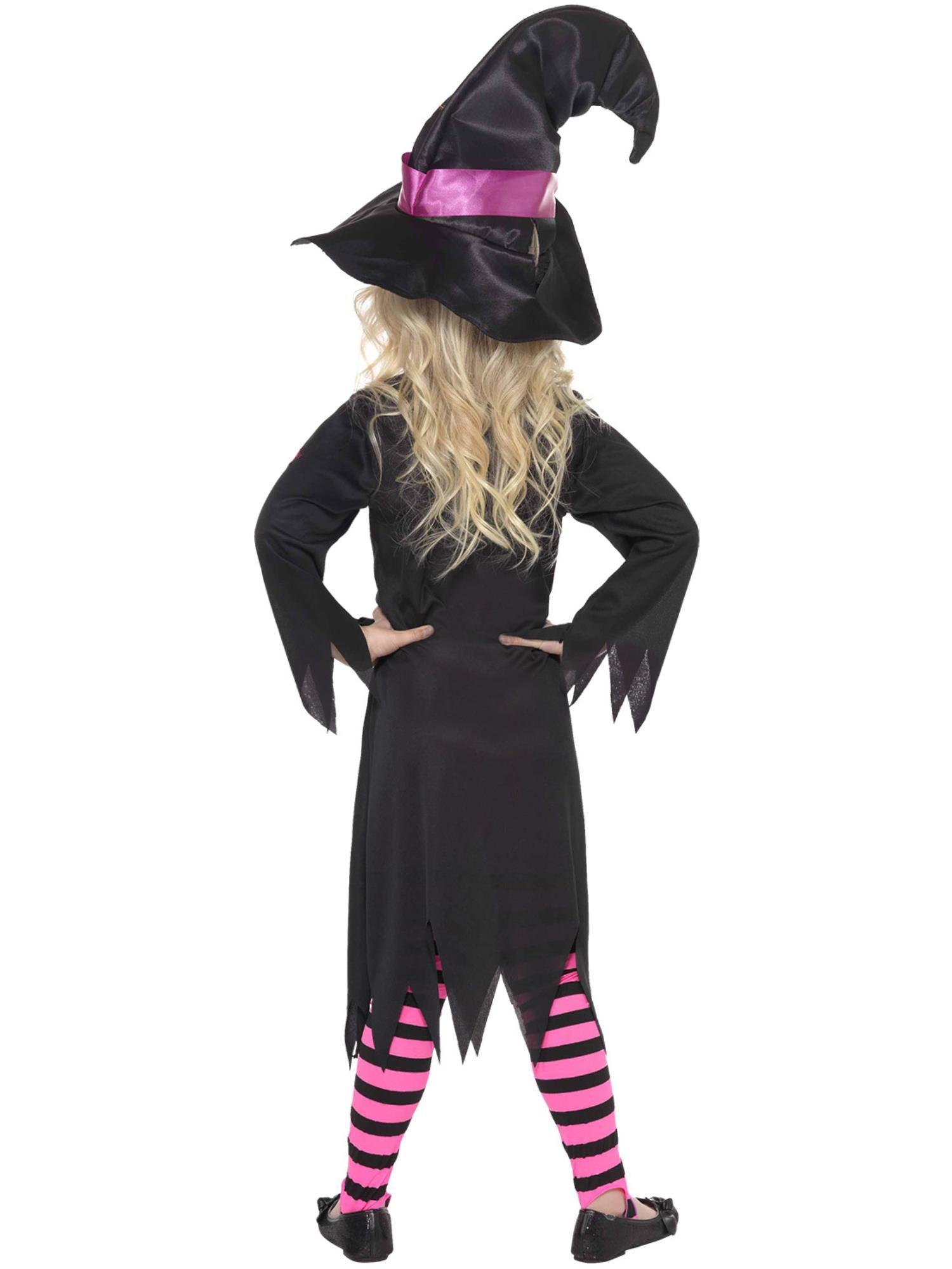 smiffys-fever-cinder-witch-hexenkost-m-kinder-schwarz-rosa image 2