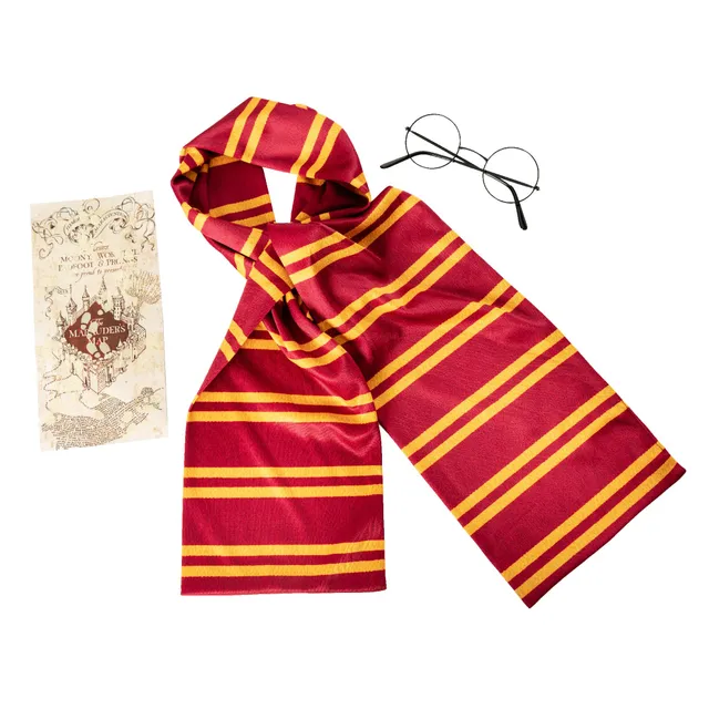 rubie-s-deluxe-harry-potter-gryffindor-zubeh-r-set-schal-brille image 1