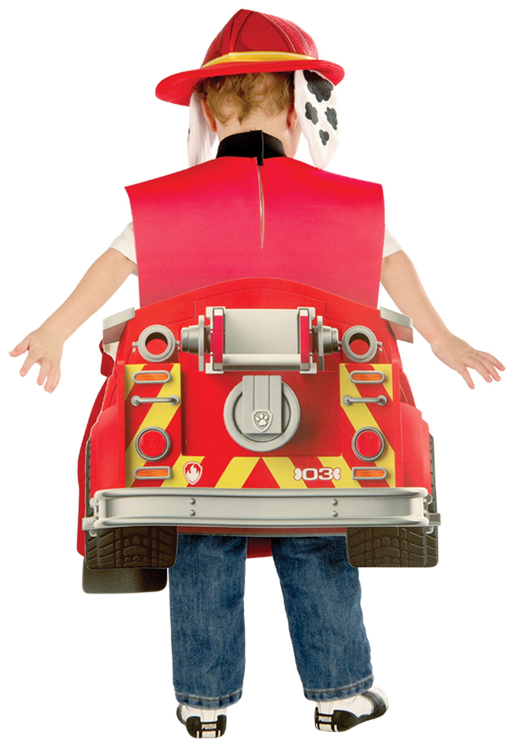 rubies-deluxe-paw-patrol-marshall-kost-m-3-4-jahre-rot image 2