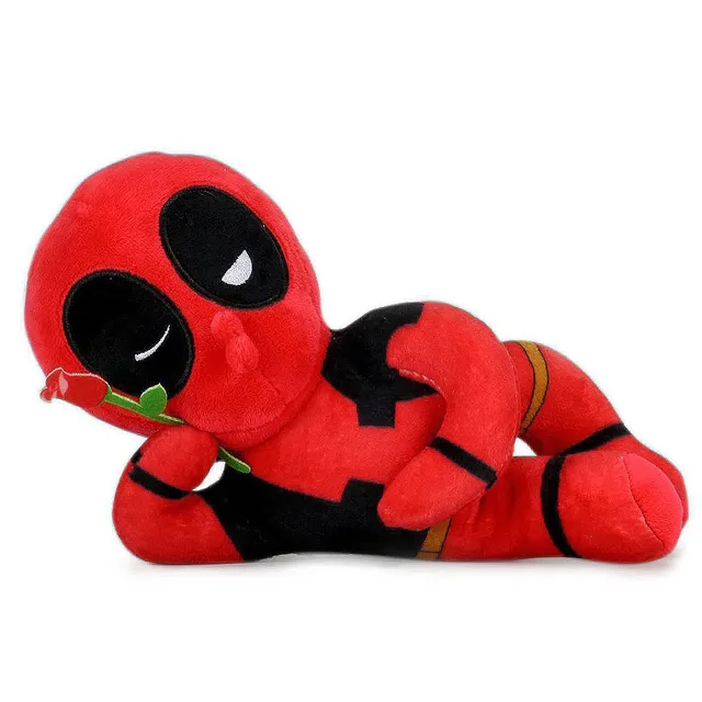 rubies-kid-robot-deadpool-pl-sch-20-cm-liegend-mit-rose image 1