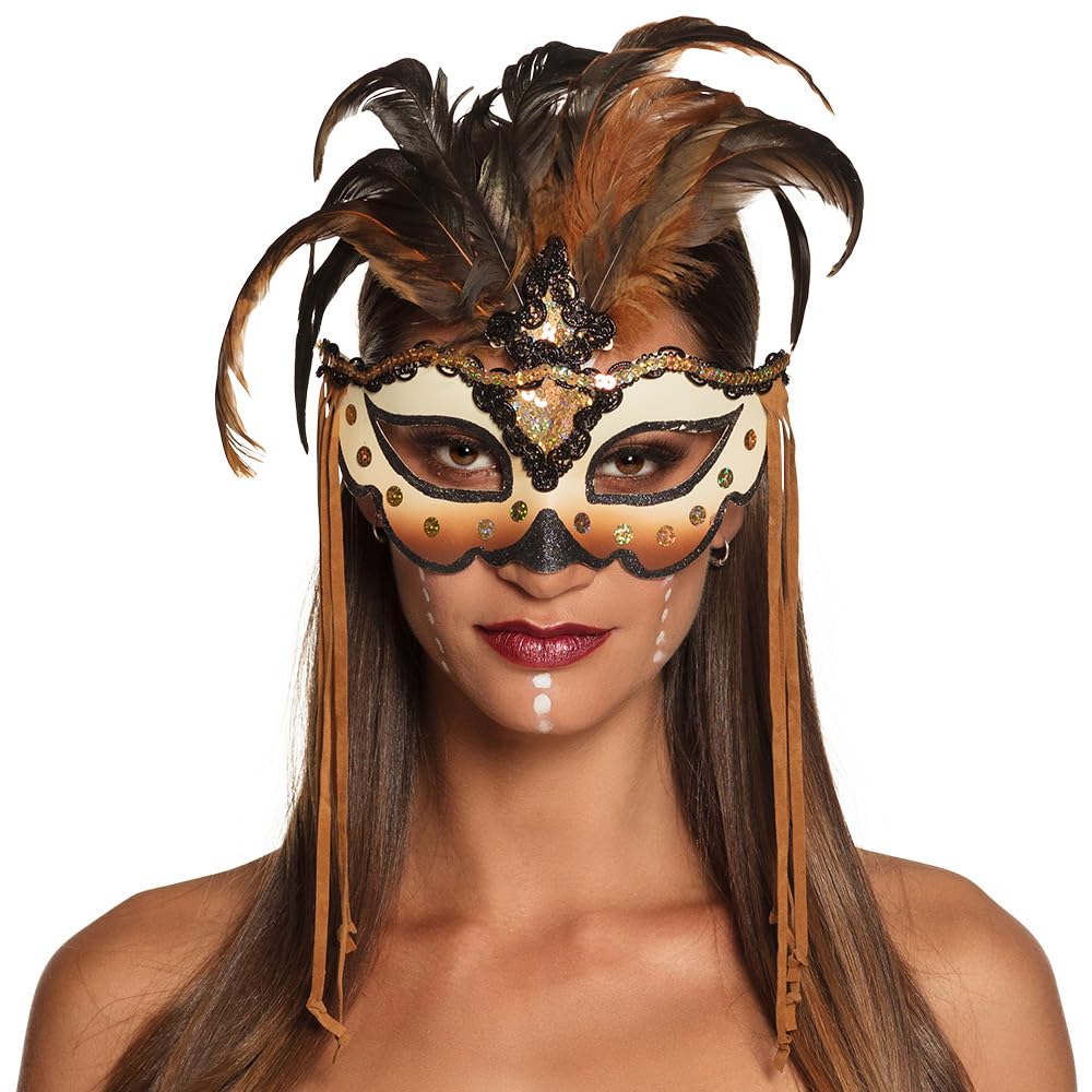 boland-masks-voodoo-mamba-augenmaske-schwarz-wei image 1