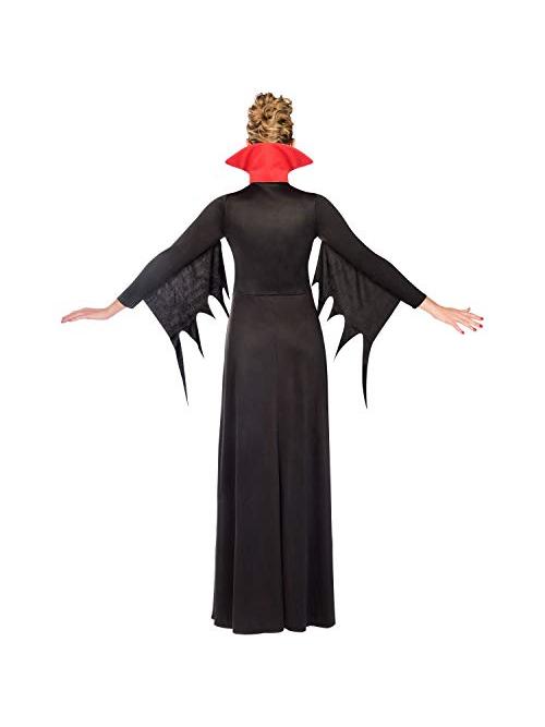 smiffys-fever-vampir-kost-m-damen-schwarz-rot-gr-12-14 image 2