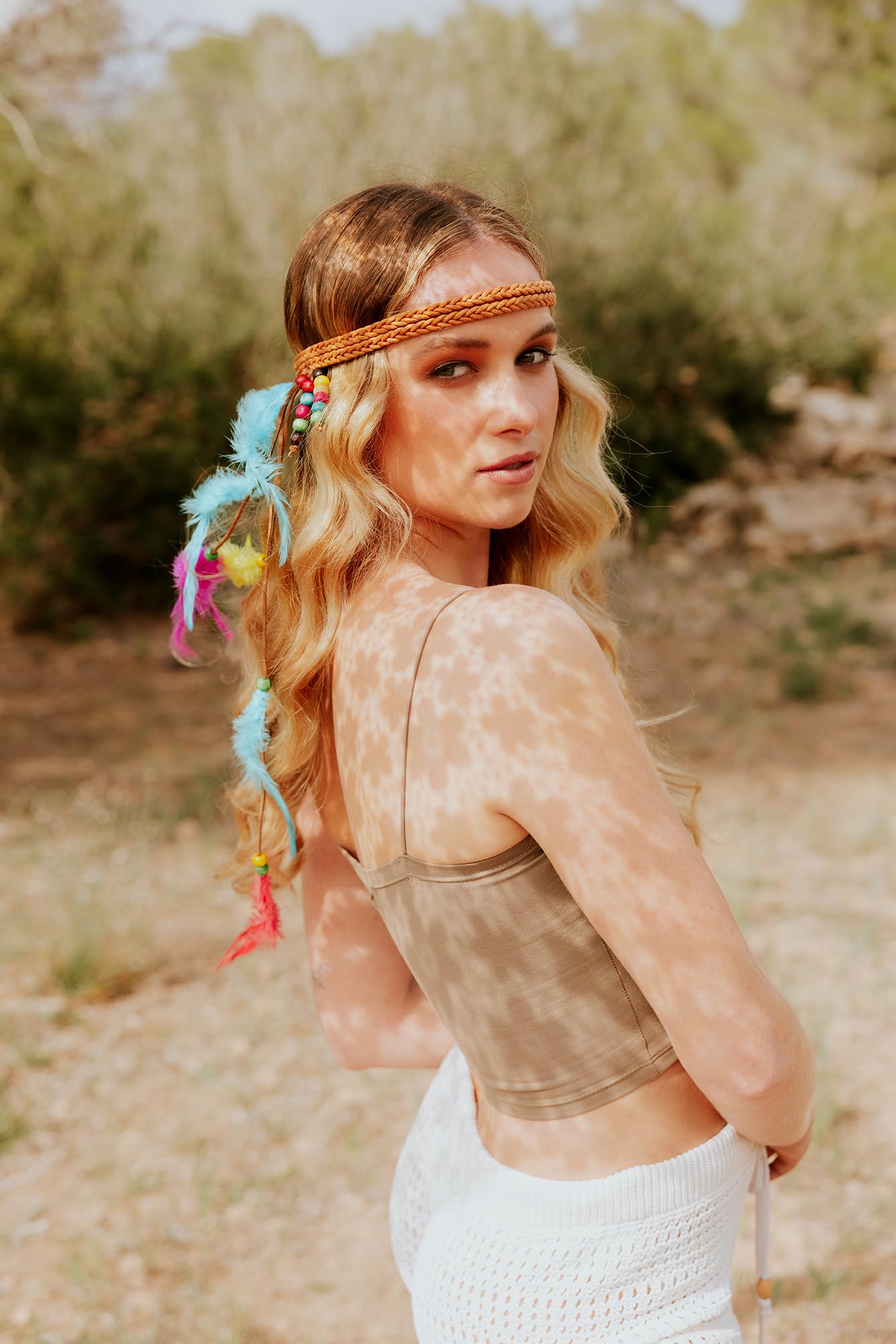 boland-headwear-haarband-hippie-mit-federn-boho-fasching image 7