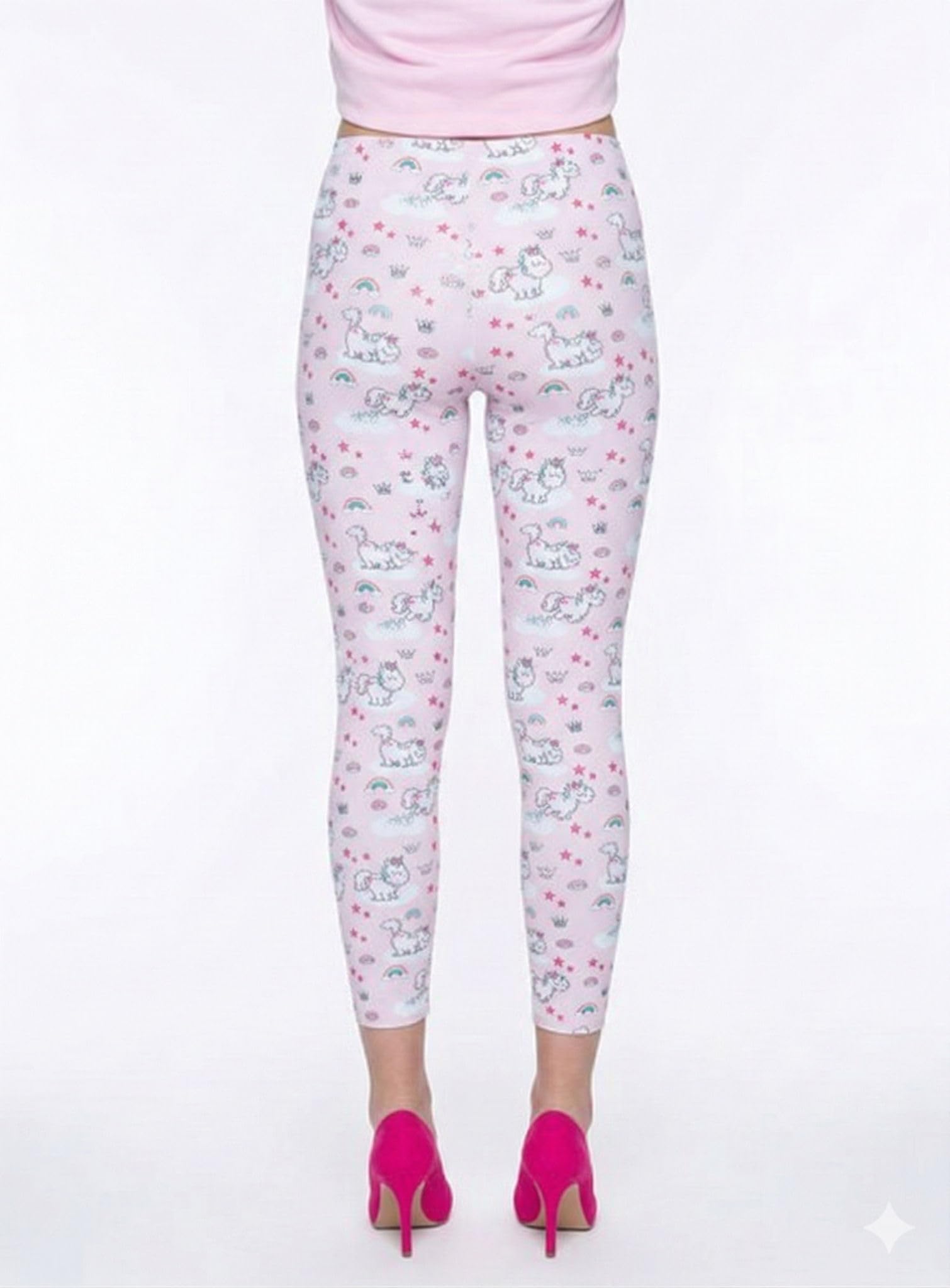 rubie-s-deluxe-nici-theodor-leggings-damen-m-rosa-print image 2