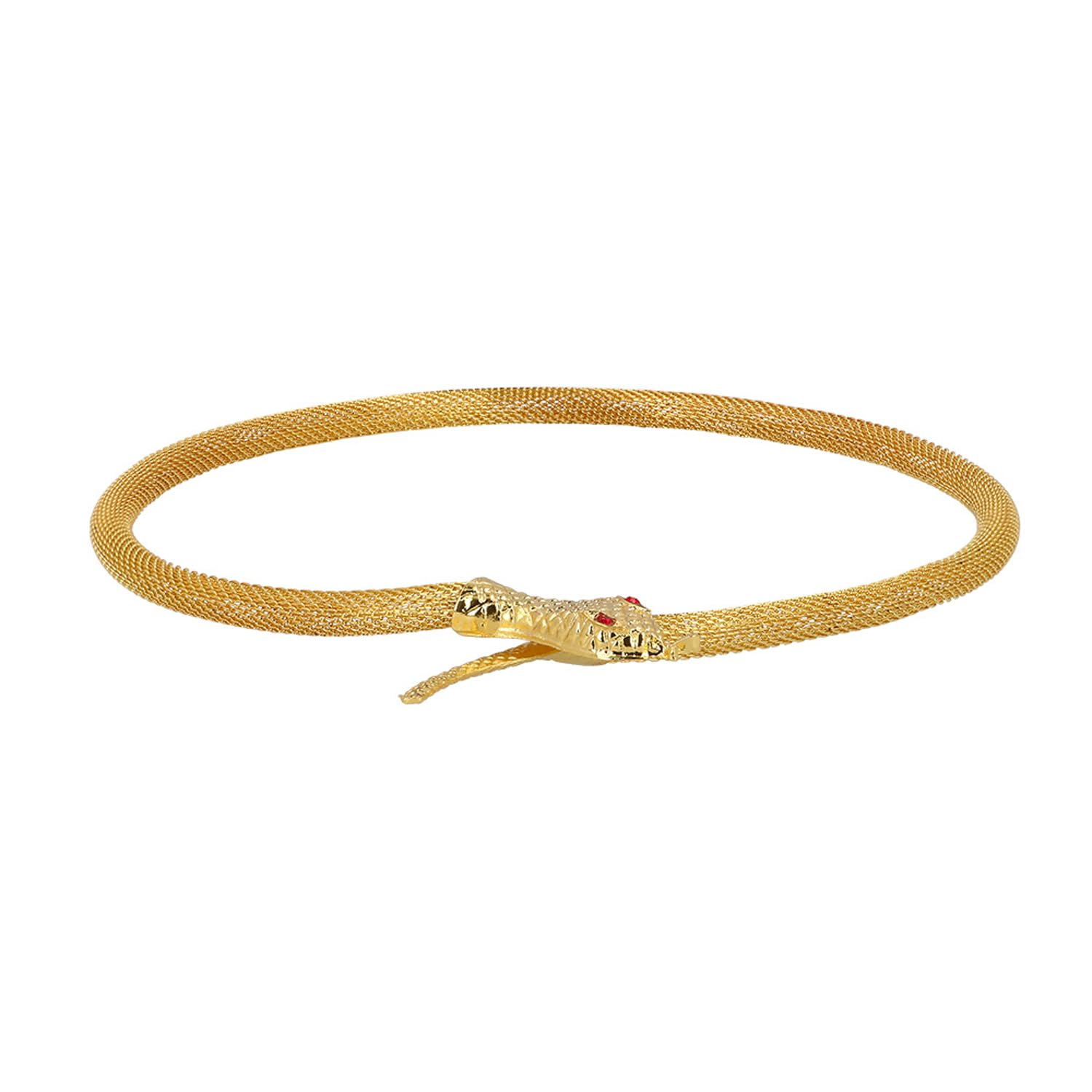 boland-schlange-des-nils-halskette-gold-mit-strass image 2