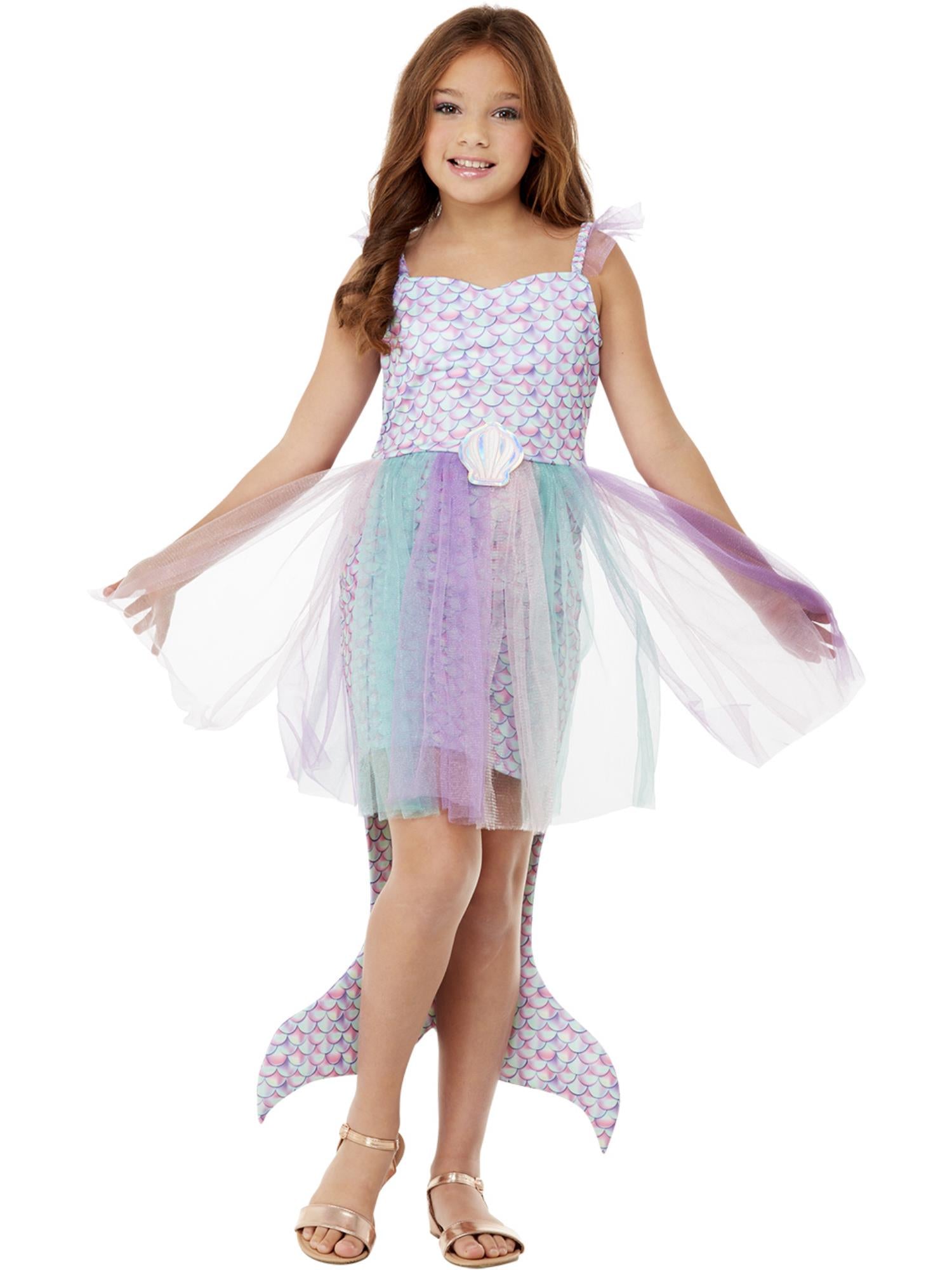 smiffys-fever-seashell-meerjungfrau-kost-m-m-dchen-4-6-t-ll-pink image 1