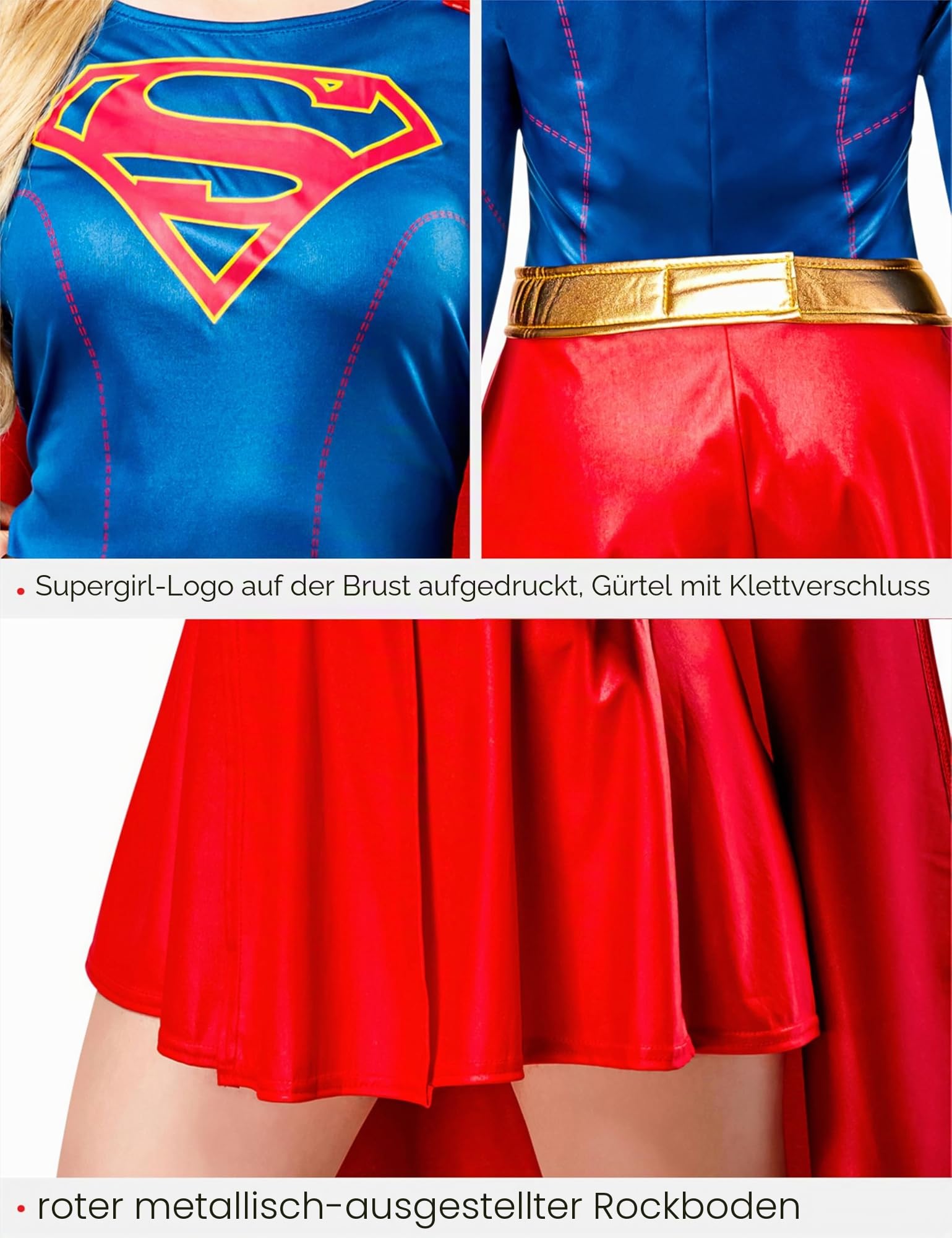 rubie-s-deluxe-supergirl-kost-m-damen-gr-m-tv-serie image 6