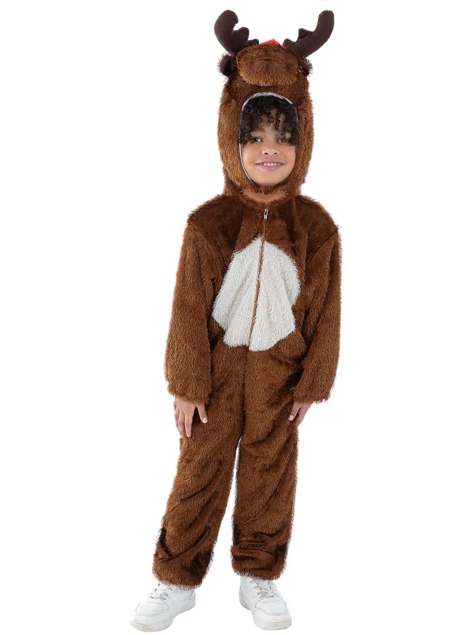 smiffys-fever-rentierkost-m-kinder-braun-mit-kapuze image 1