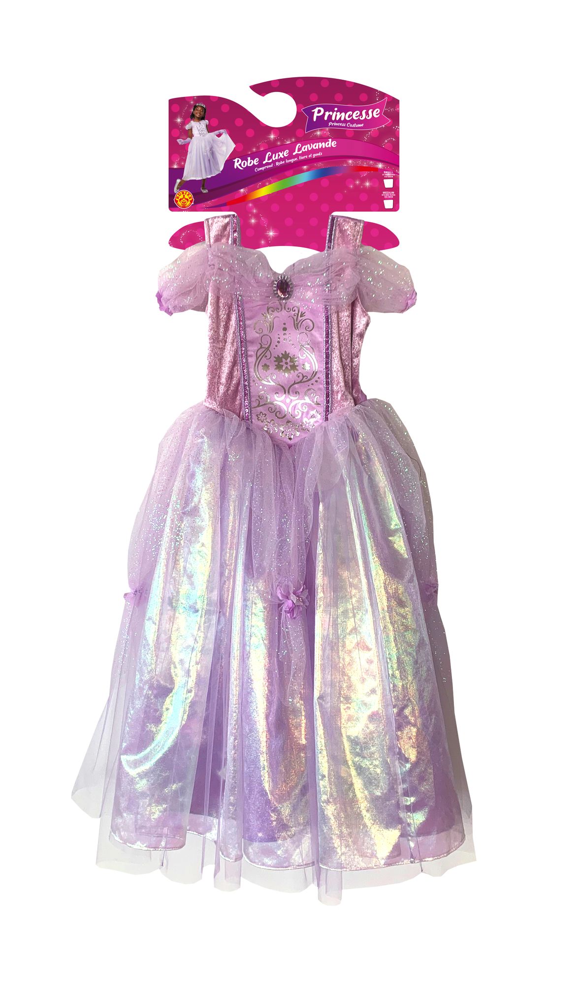 rubies-prinzessin-lavendel-kost-m-kleid-lila-mit-tiara image 2