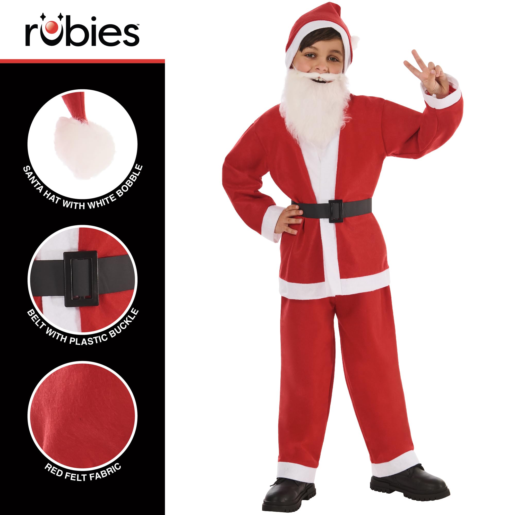 rubie-s-deluxe-weihnachtsmann-kost-m-kinder-5-6-jahre-komplettset image 4
