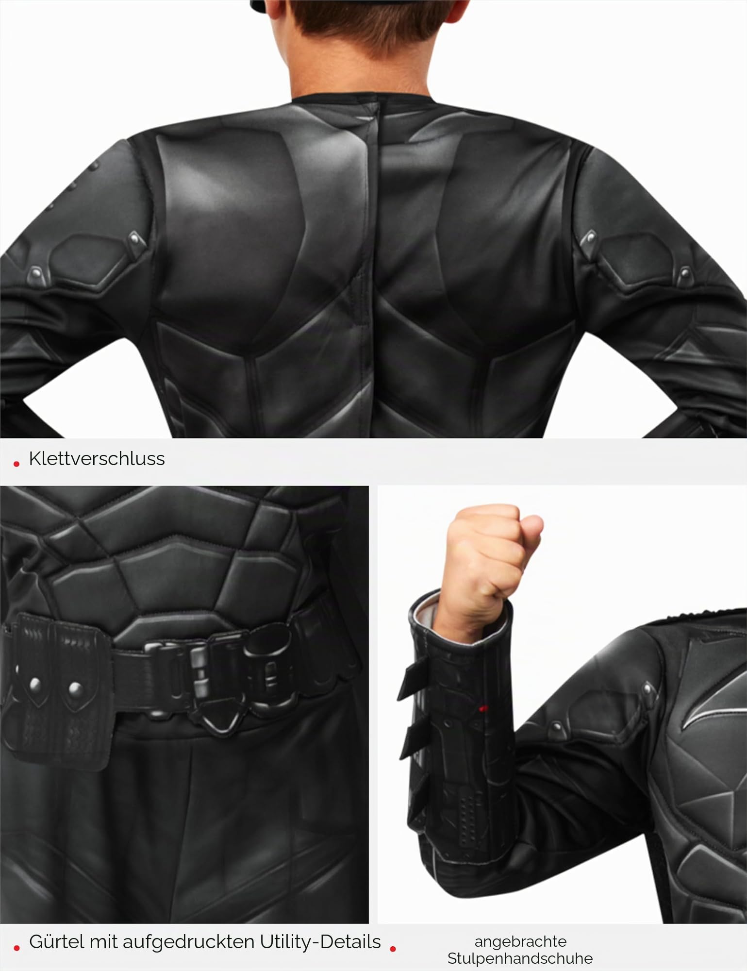 rubies-deluxe-the-batman-movie-kinderkost-m-jungen-mit-umhang image 6