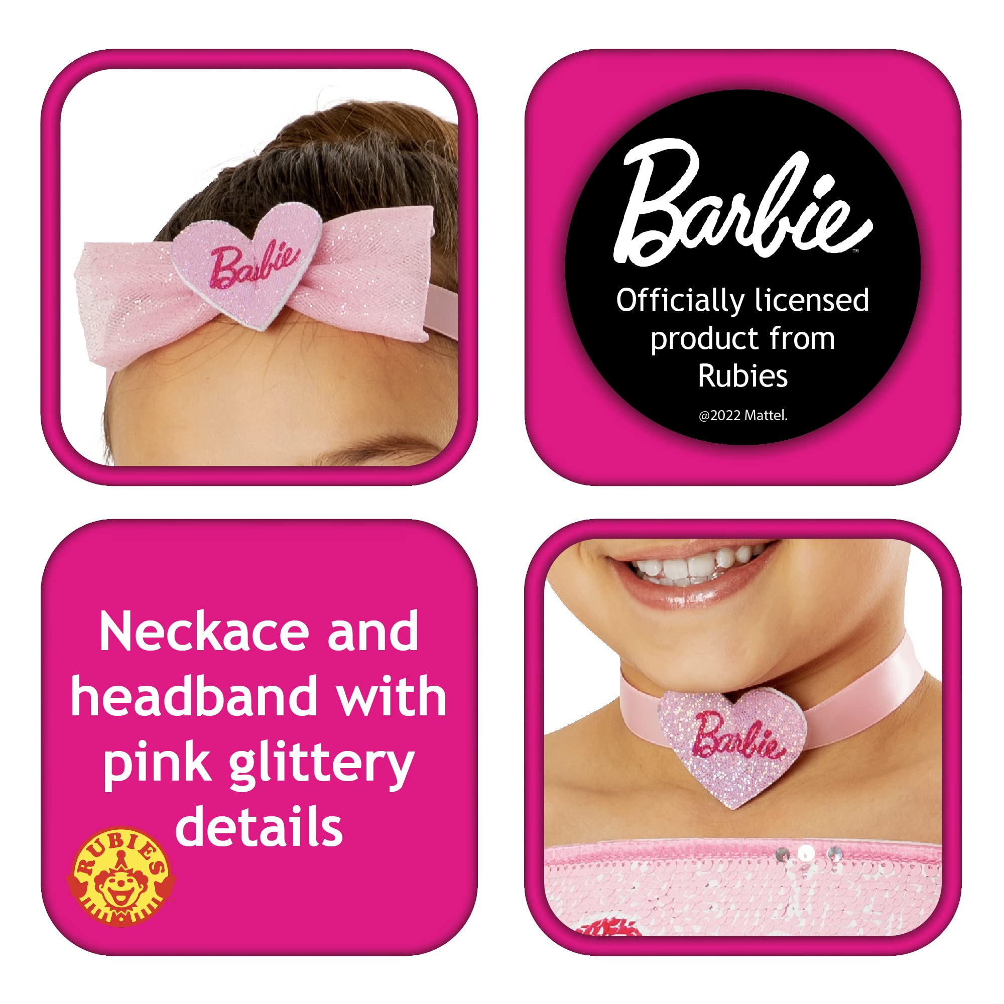 rubie-s-deluxe-barbie-ballerina-kost-m-kinder-rosa-kleid image 4