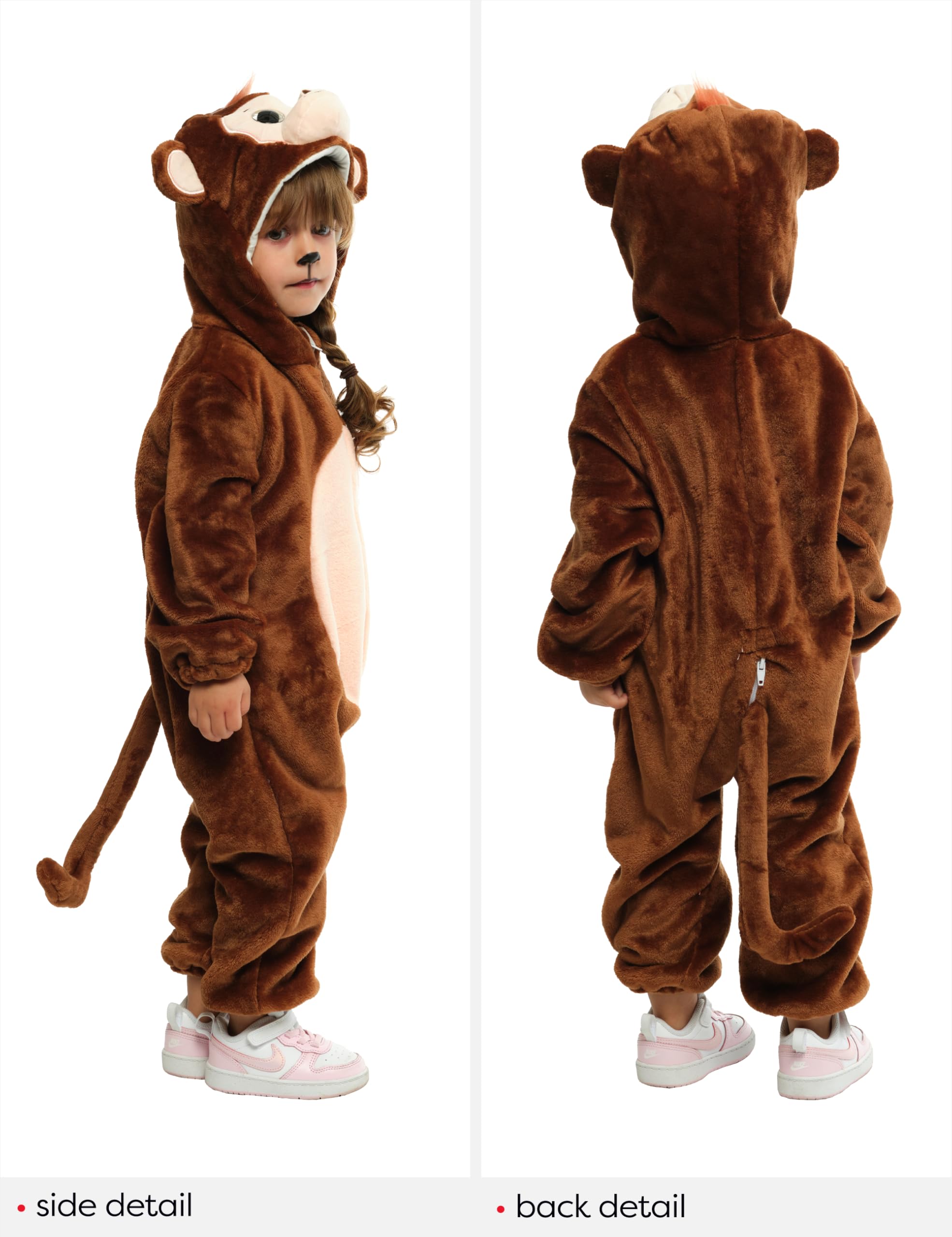 rubie-s-deluxe-affe-kost-m-kinder-braun-gr-s image 4