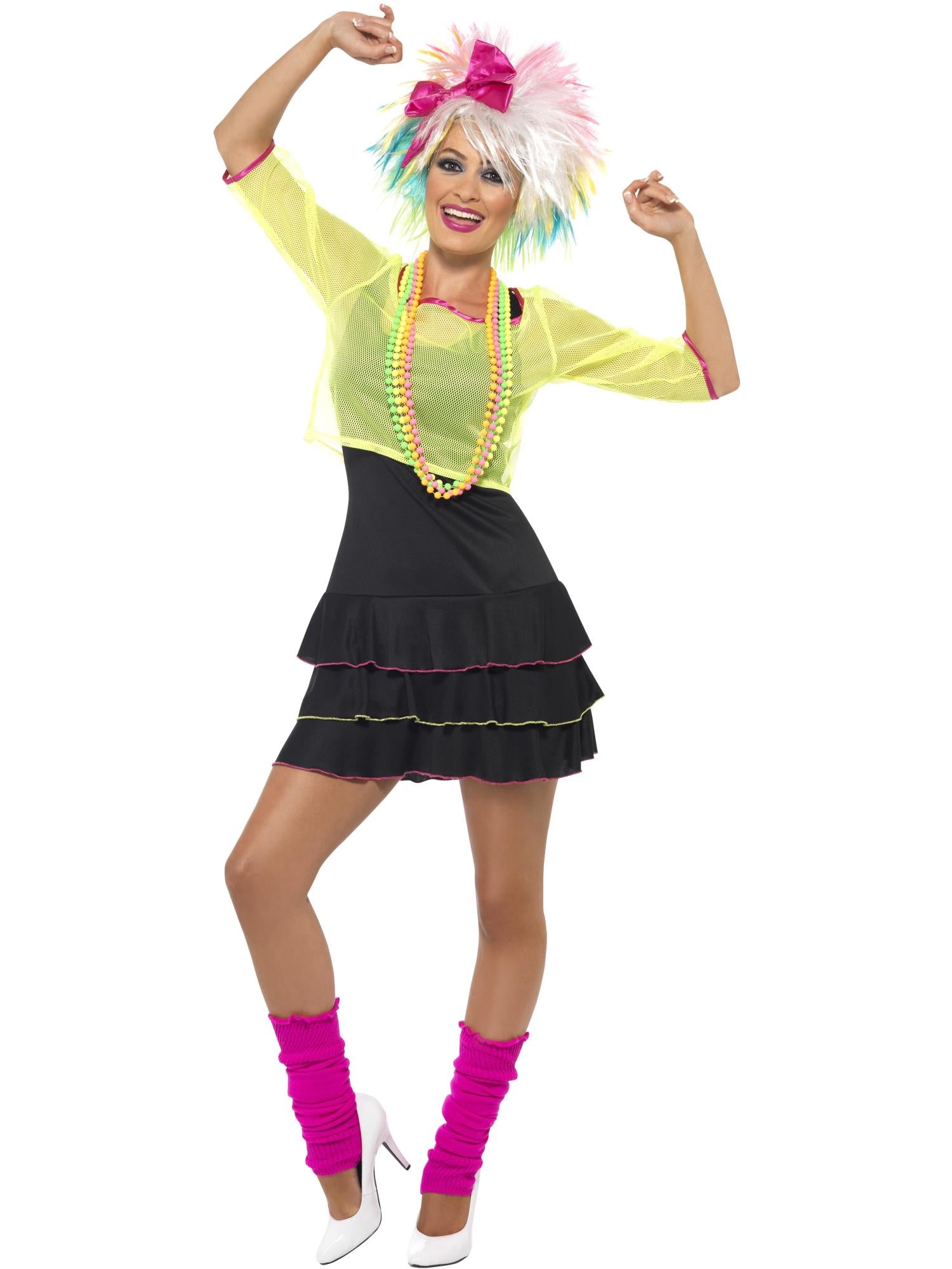 smiffys-fever-80s-pop-tart-kost-m-damen-s-neon-gelb image 4