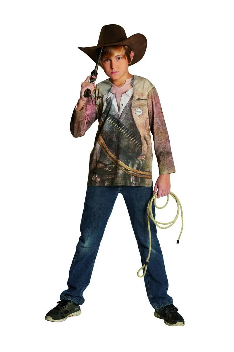 rubie-s-deluxe-cowboy-shirt-kinder-gr-104-mit-aufdruck image 1