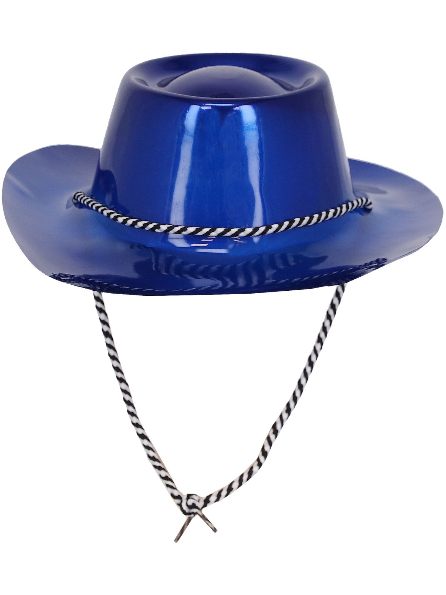 smiffys-fever-cowboy-hut-metallic-cowboyhut-blau-mit-kordel image 2
