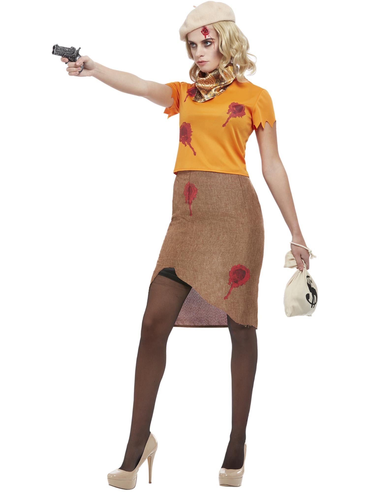 smiffys-fever-bonnie-zombie-kost-m-orange-gr-l-damen image 2