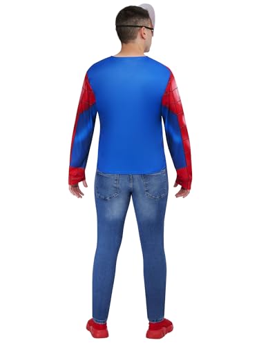 rubie-s-deluxe-spider-man-kost-m-erwachsene-m-l-top-mit-maske image 7