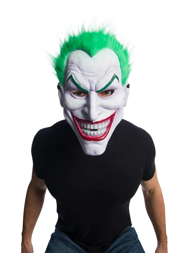rubie-s-deluxe-joker-maske-mit-haar-dc-erwachsene image 1
