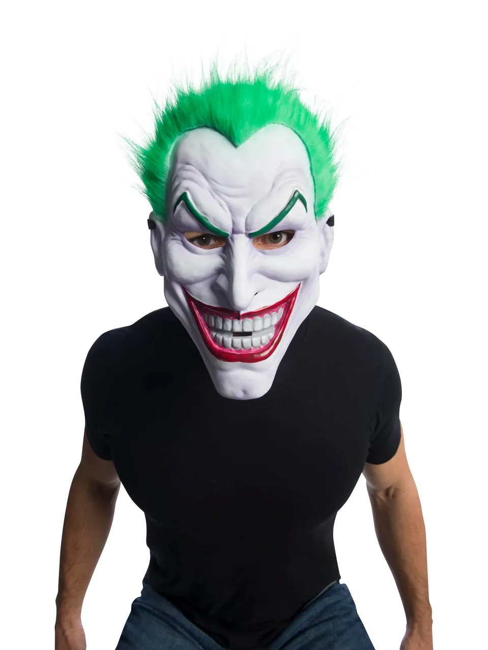 rubie-s-deluxe-joker-maske-mit-haar-dc-erwachsene image 1
