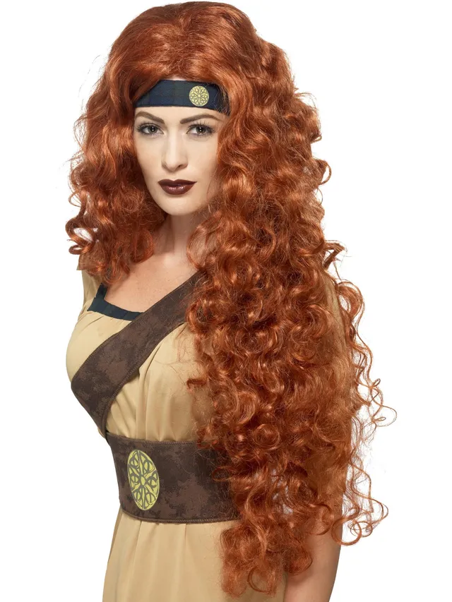 smiffys-fever-medieval-warrior-queen-per-cke-lang-kupferrot image 1